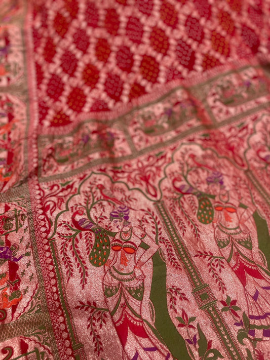 Ramila handloom zari dupatta - Saffronfashionindia