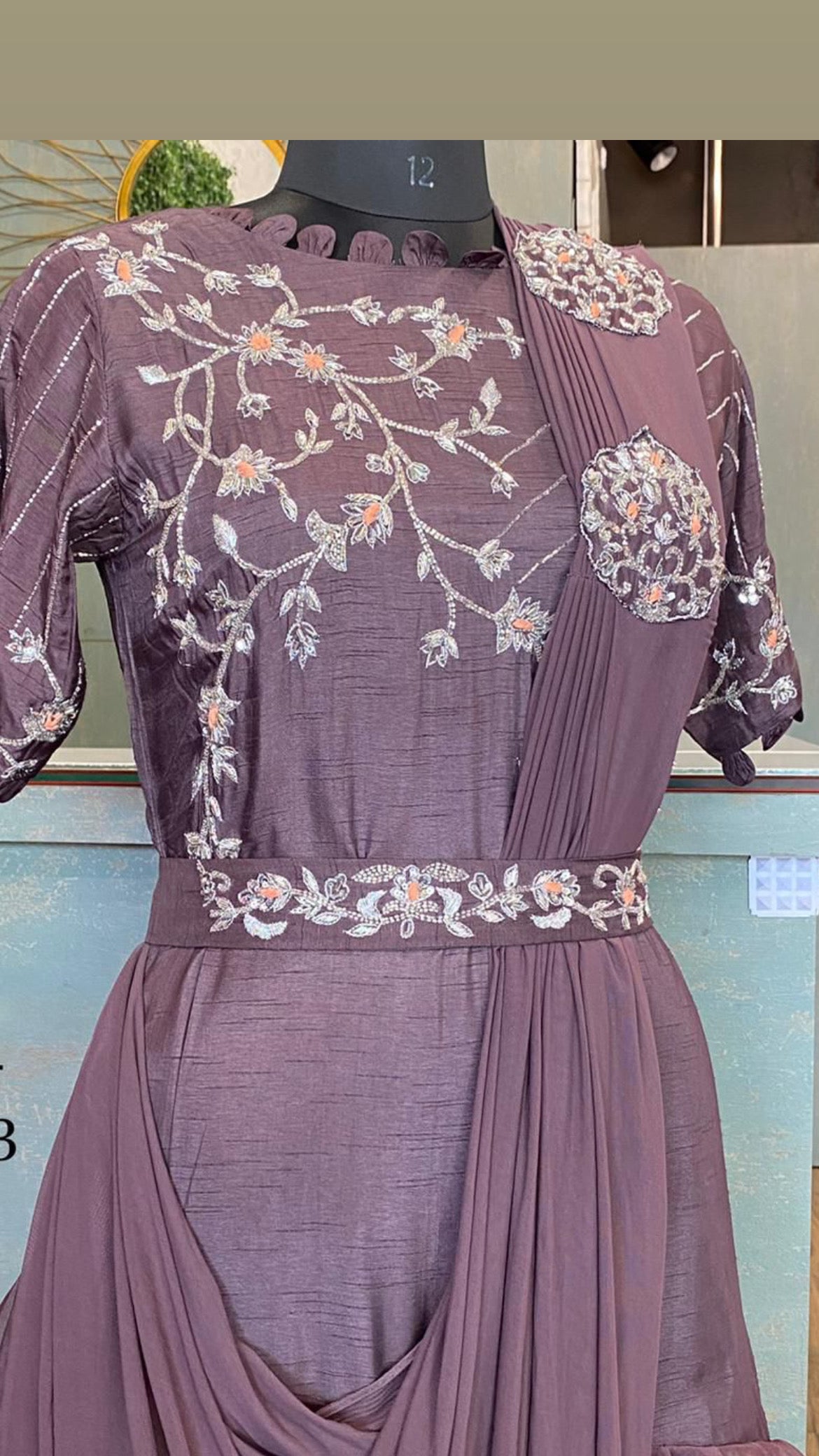 Narvina indowestern gown - Saffronfashionindia