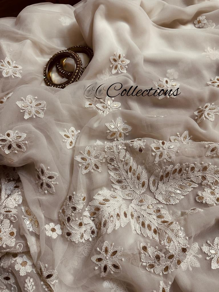 Afreen Chikankari saree - Saffronfashionindia