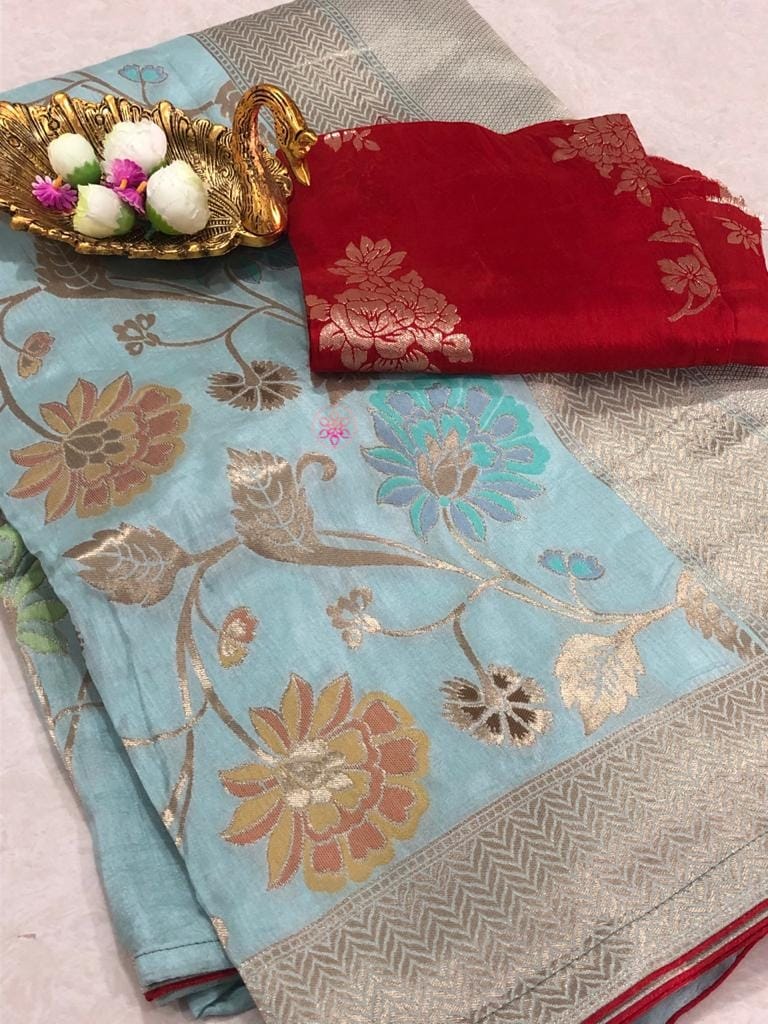 Rasam silk saree - Saffronfashionindia