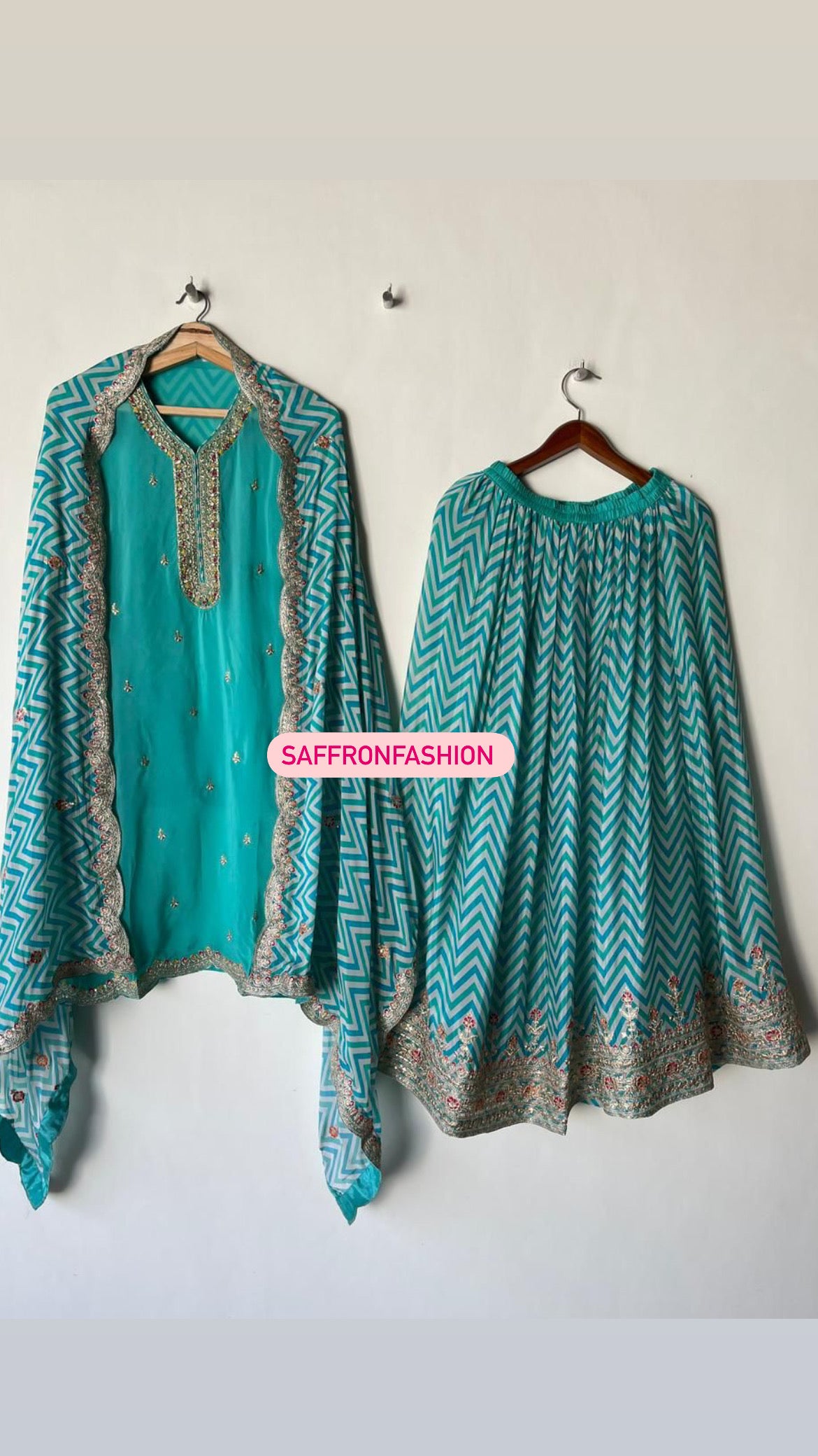 Organza kurta women dress - Saffronfashionindia