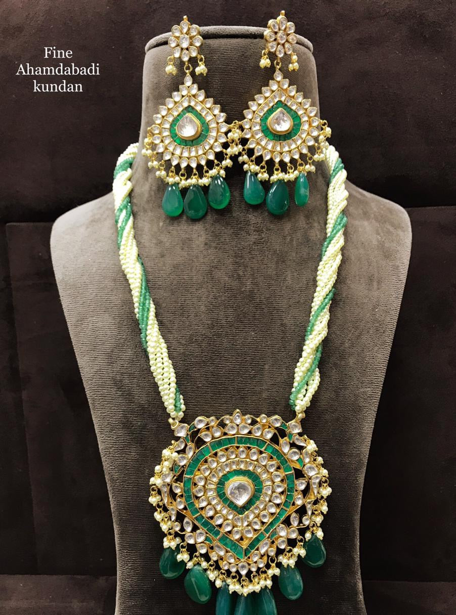 Paan necklace set - Saffronfashionindia