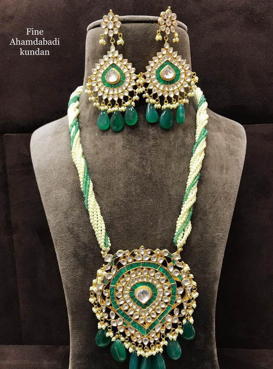 Paan necklace set - Saffronfashionindia