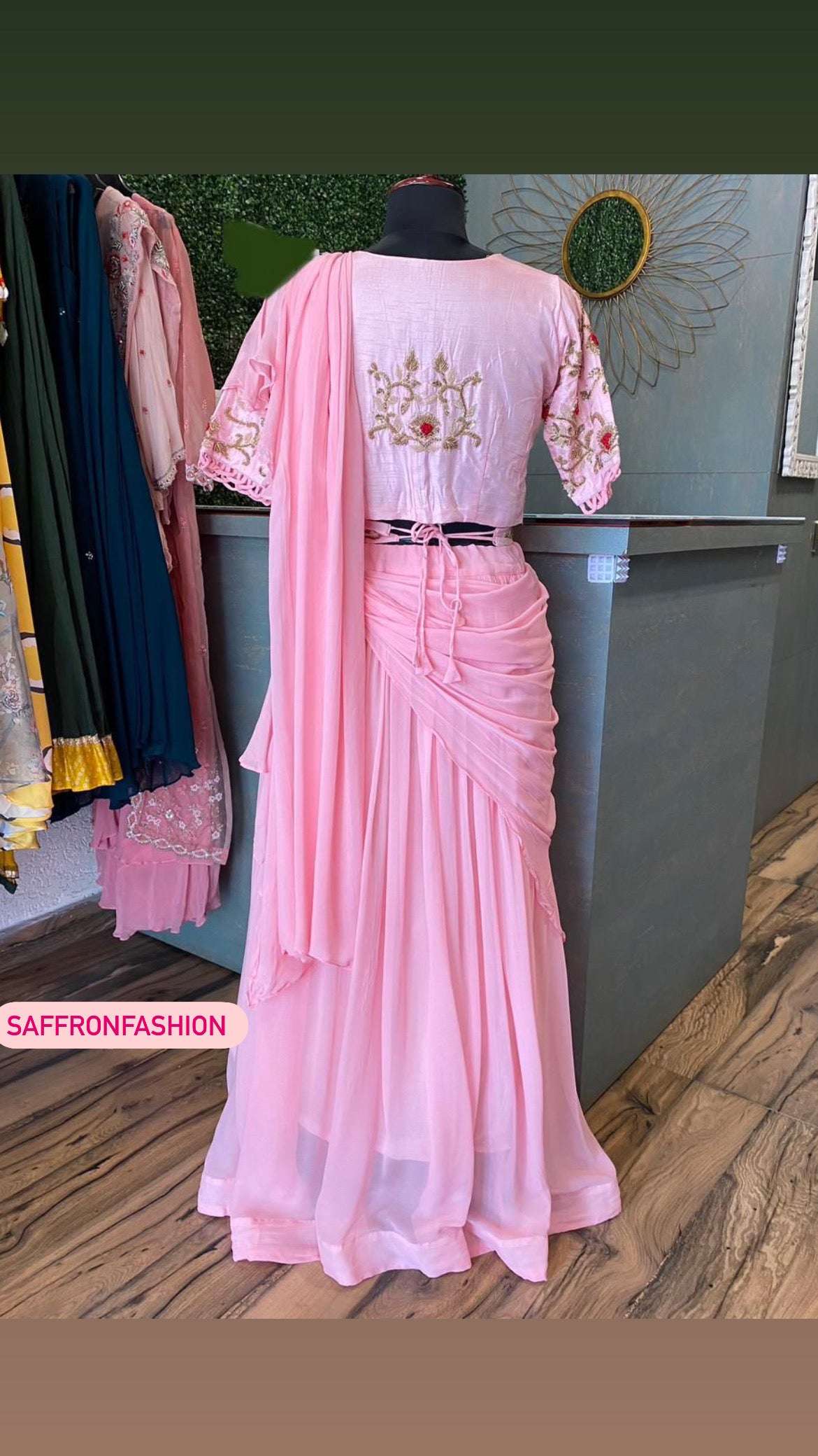 Pinkilla indowestern beautiful dress - Saffronfashionindia