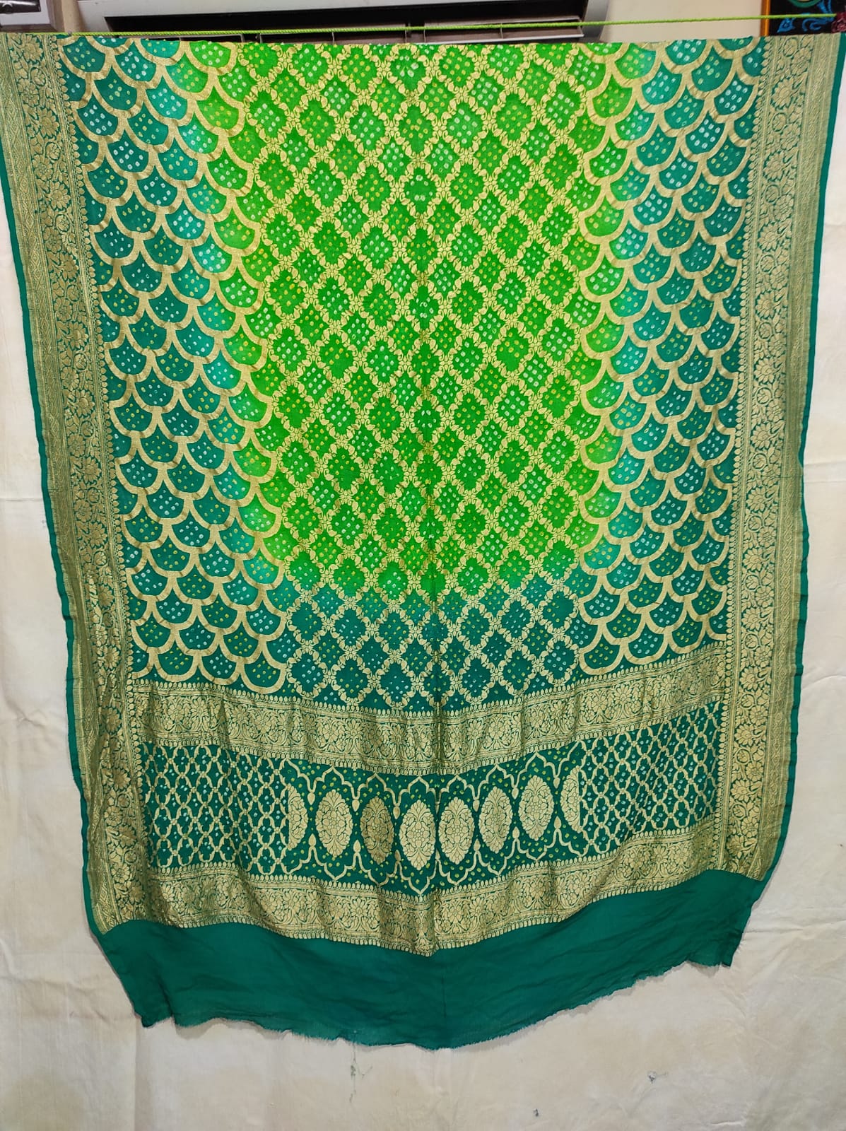 Rajika bandhani banarsi dupatta - Saffronfashionindia