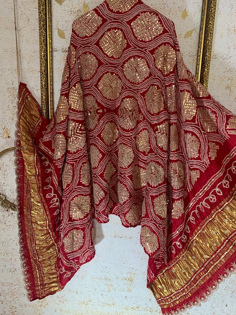 Hishani gajji silk dupatta - Saffronfashionindia