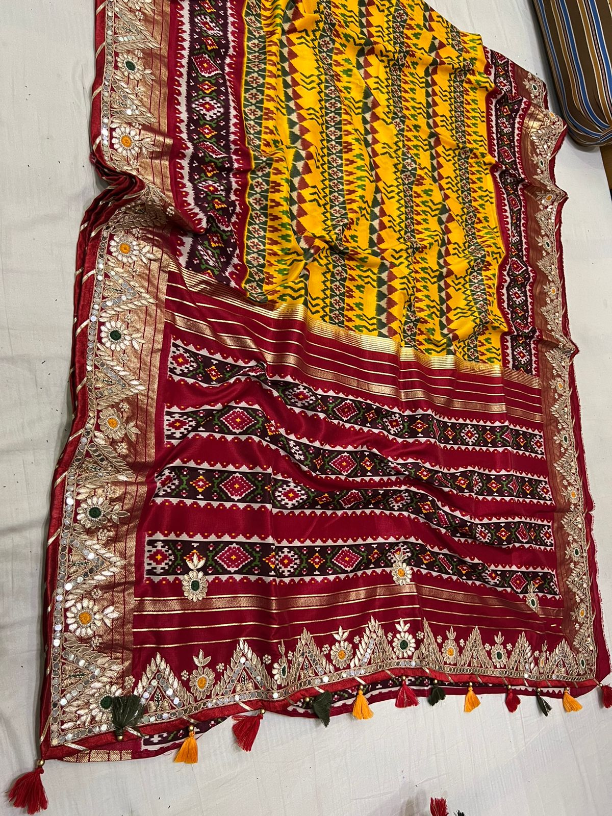 Patola gottapatti reception saree - Saffronfashionindia