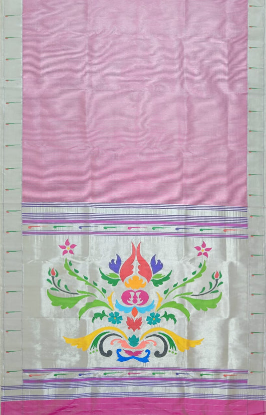Muniya Paithani silk saree - Saffronfashionindia