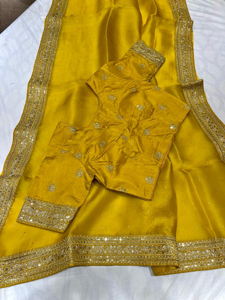 Fenicia saree/organza saree - Saffronfashionindia