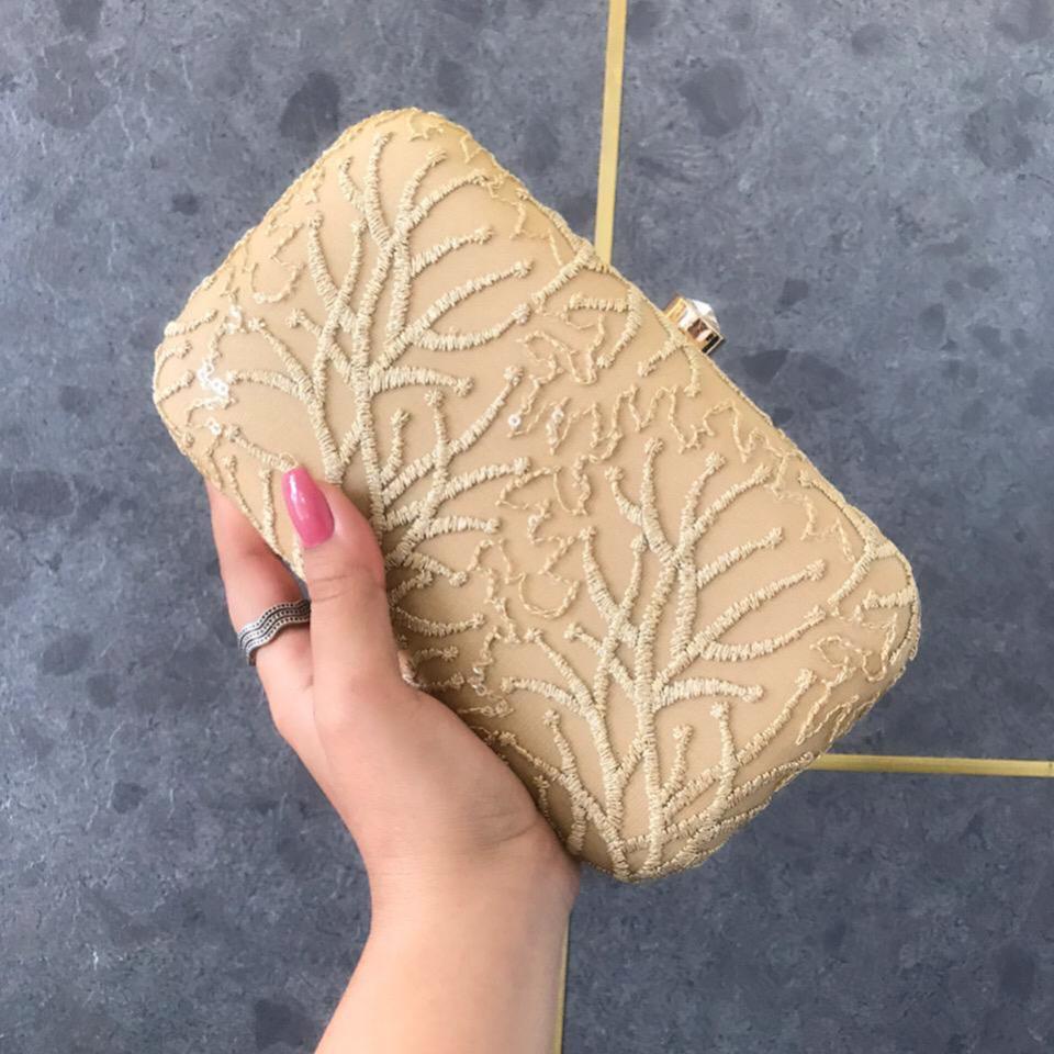 Chickankari clutch - Saffronfashionindia