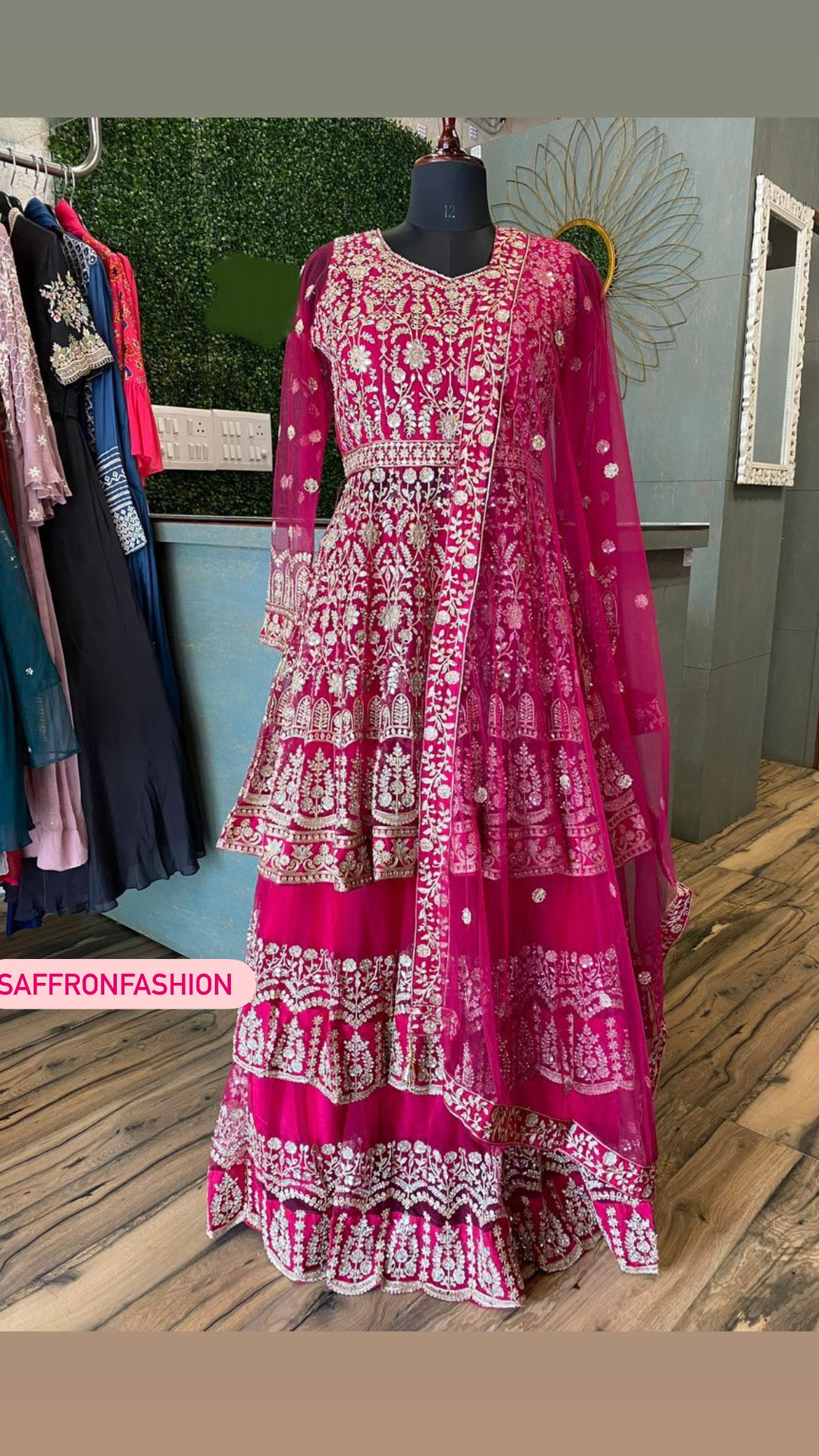 Rani styled peplum kurta - Saffronfashionindia