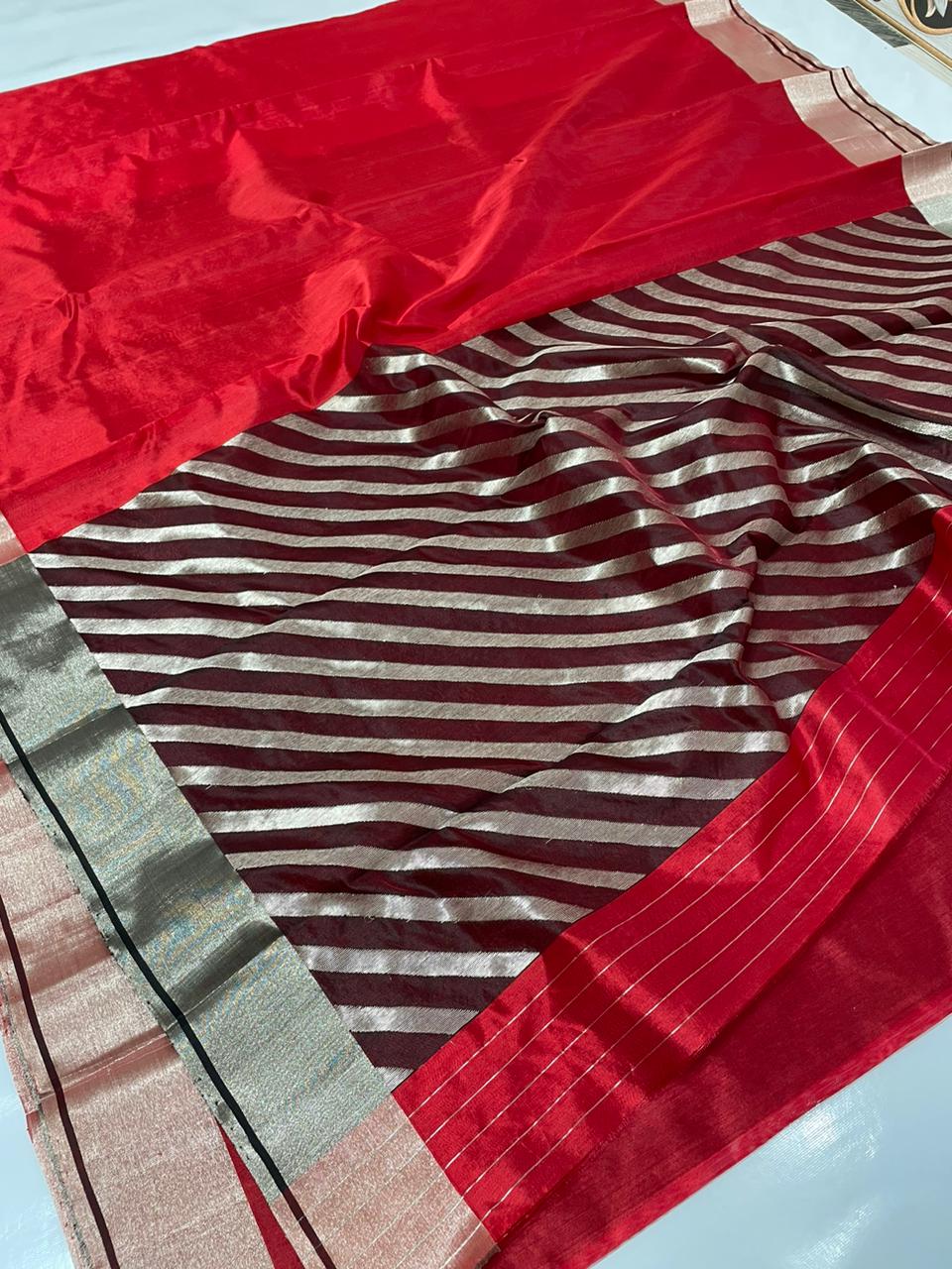 Radhe Chanderi saree - Saffronfashionindia
