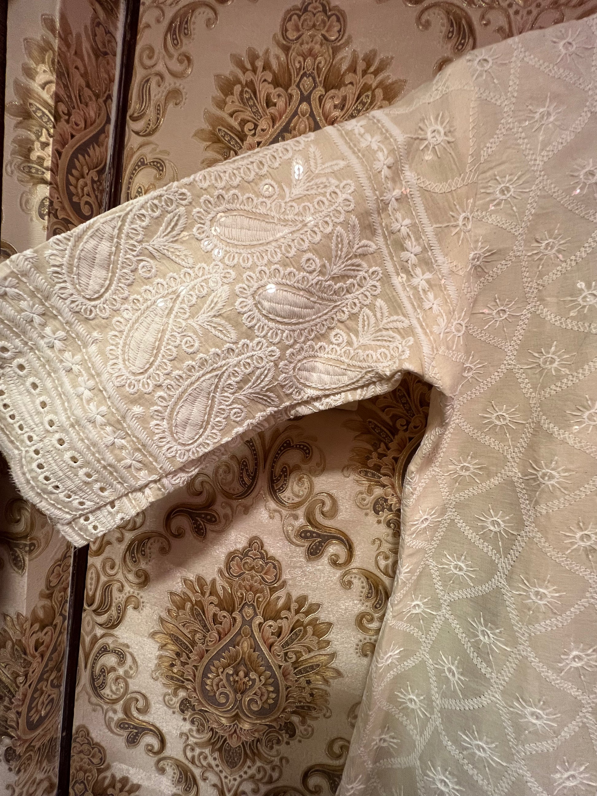 Chikankari Kurti set - Saffronfashionindia