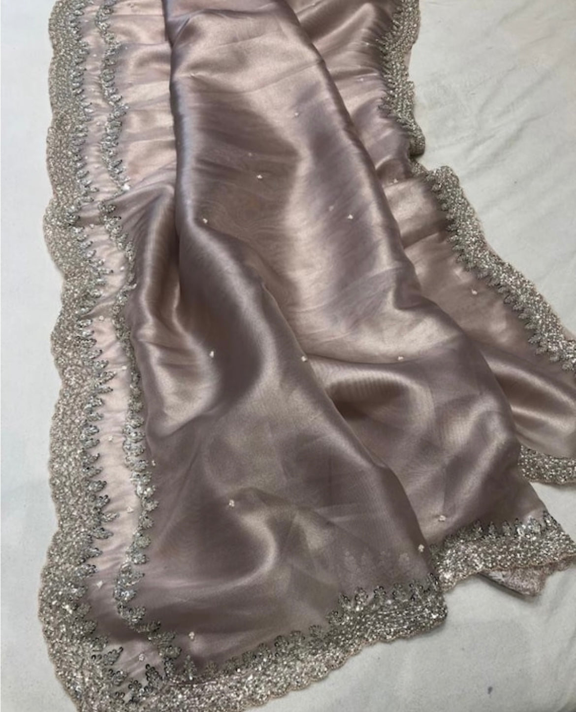 Tissue organza saree partywear sarees Indian sari blouse SaffronFashionindia