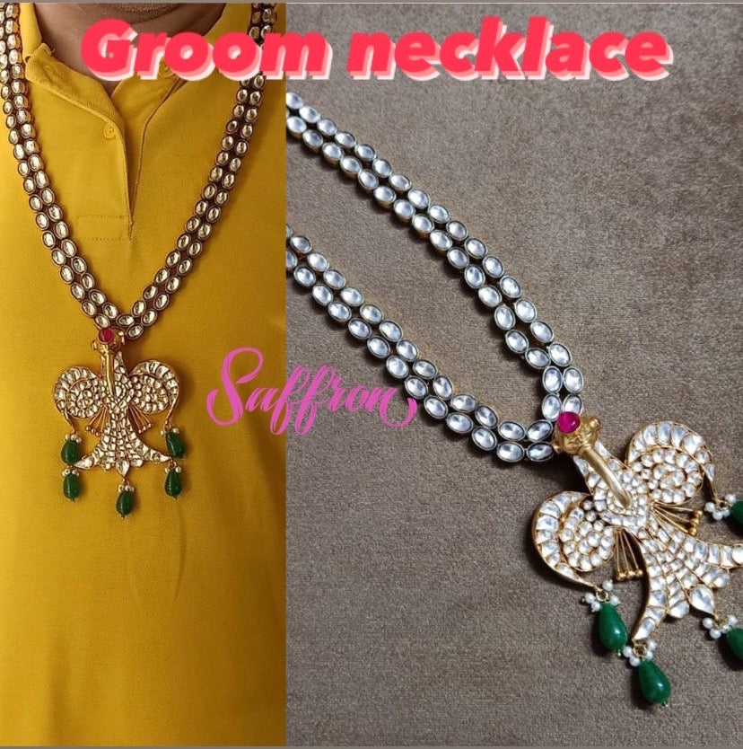 Groom wedding necklace - Saffronfashionindia