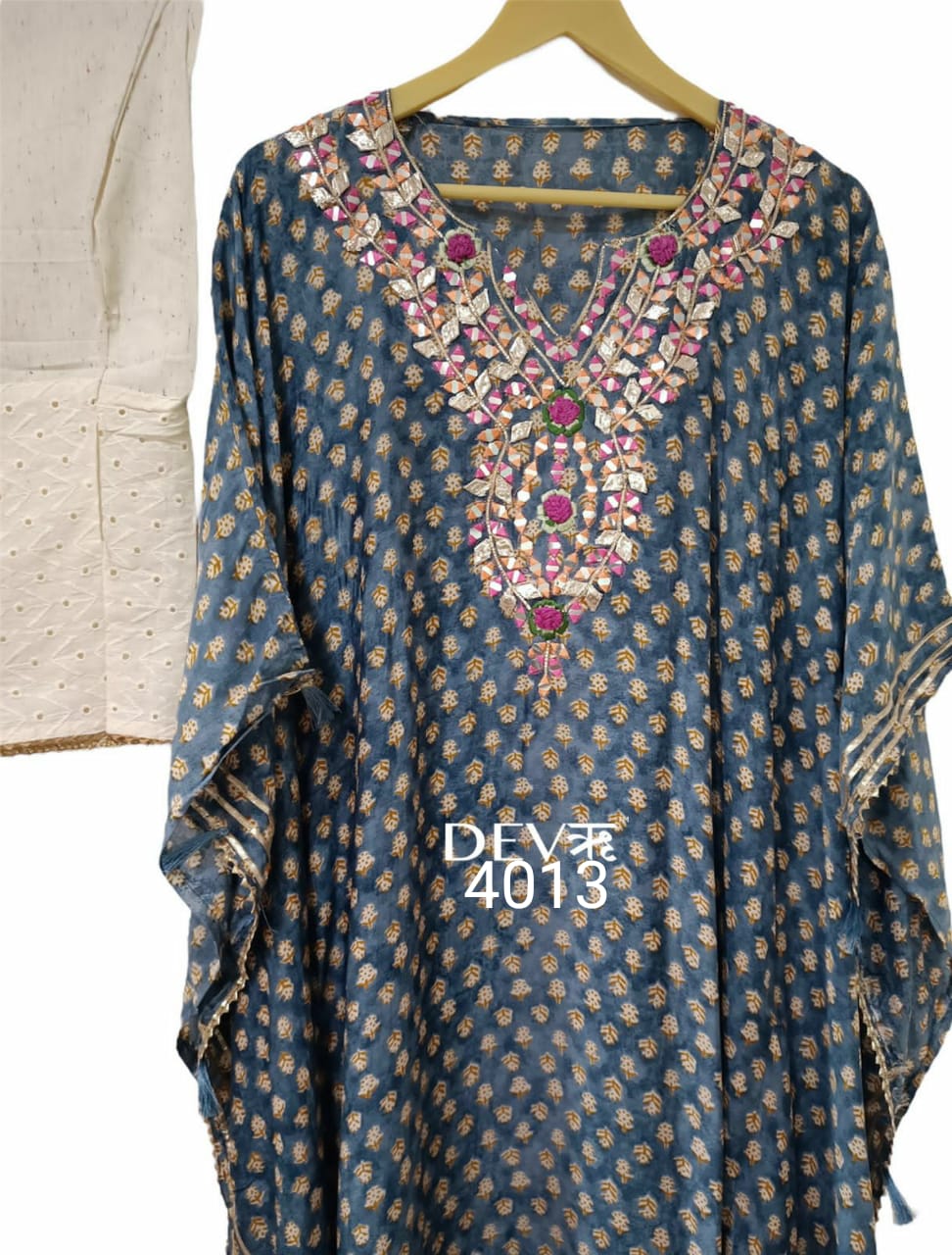 Dilbara kaftan set - Saffronfashionindia