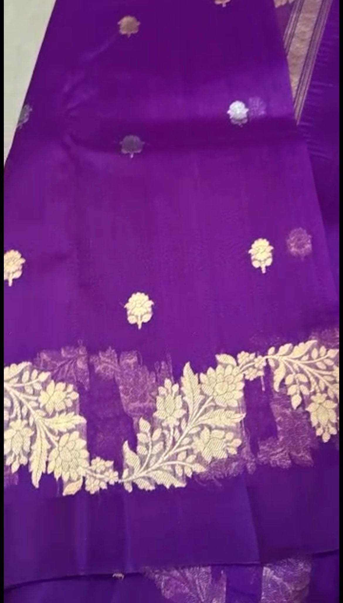 Subodhi handloom kora saree - Saffronfashionindia