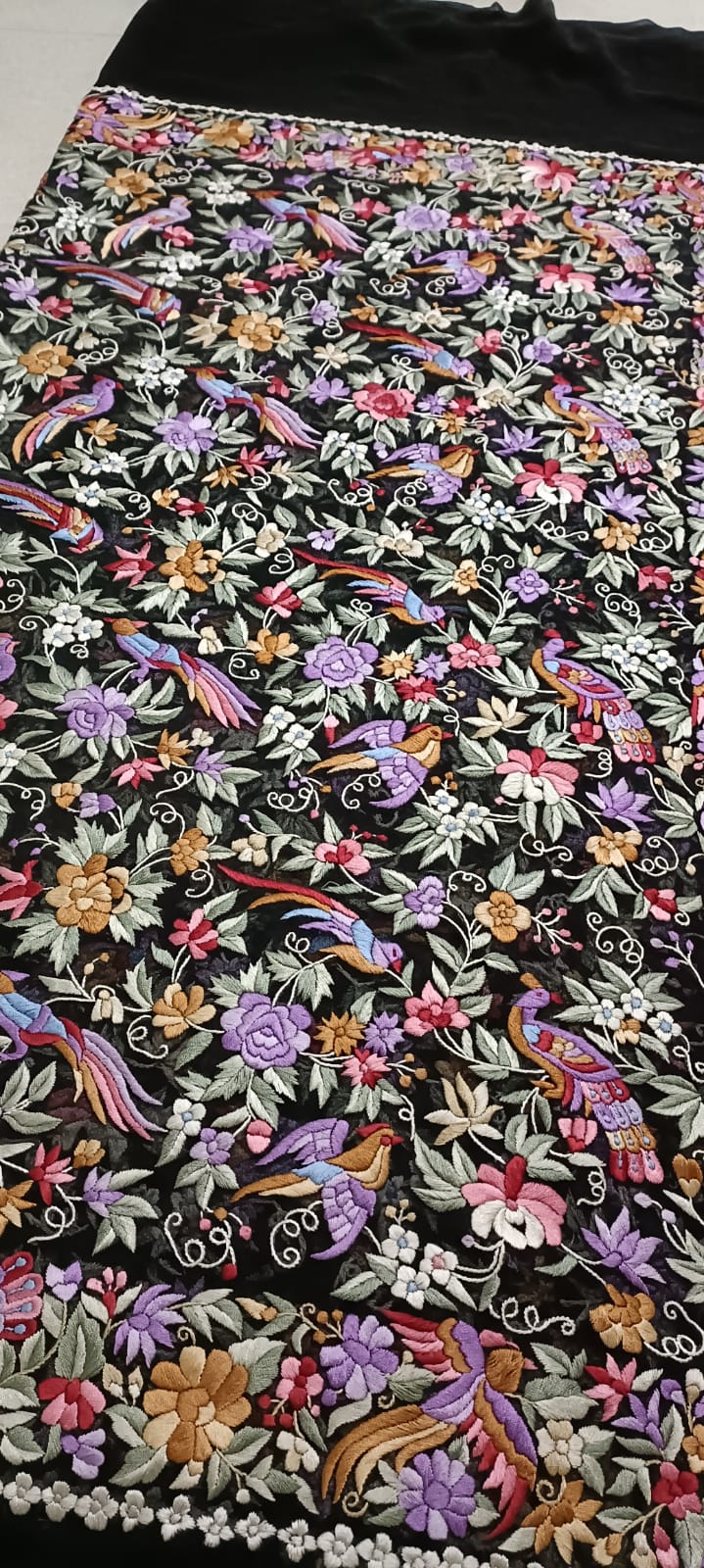 Sangmarmar Parsi gara dupatta - Saffronfashionindia