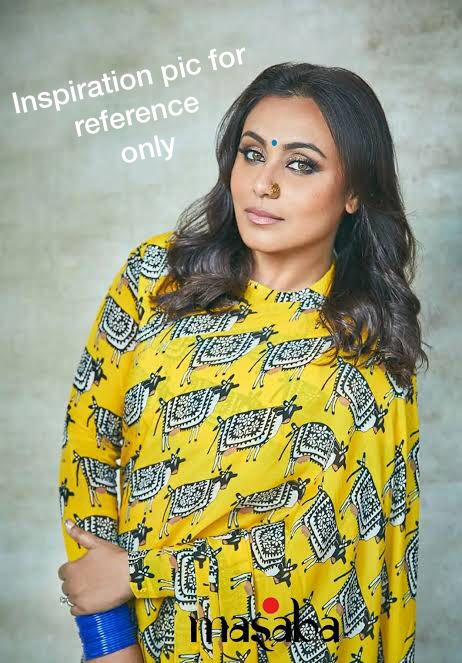 Rani crepe saree - Saffronfashionindia