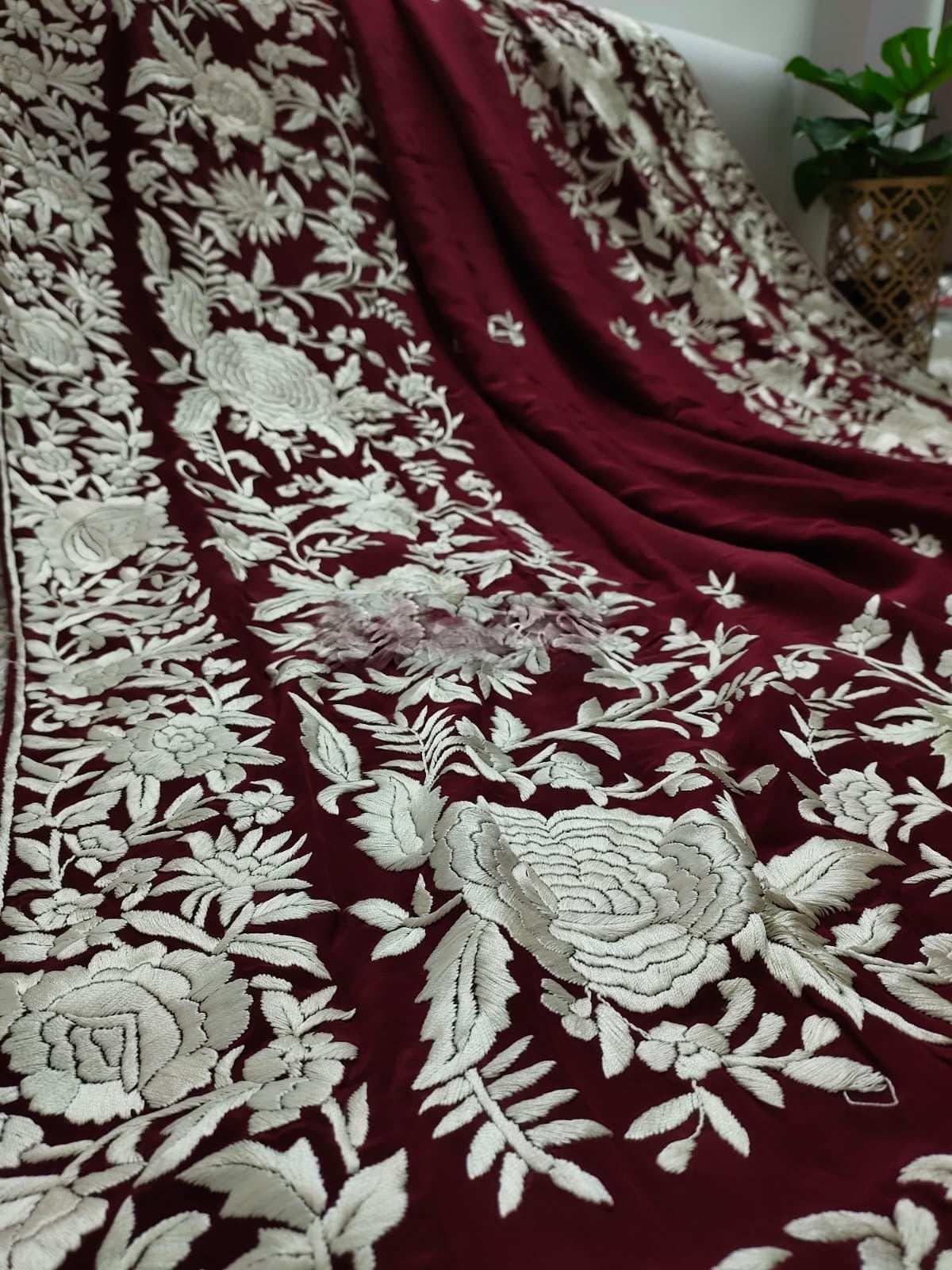 Gulband Parsi gara saree - Saffronfashionindia