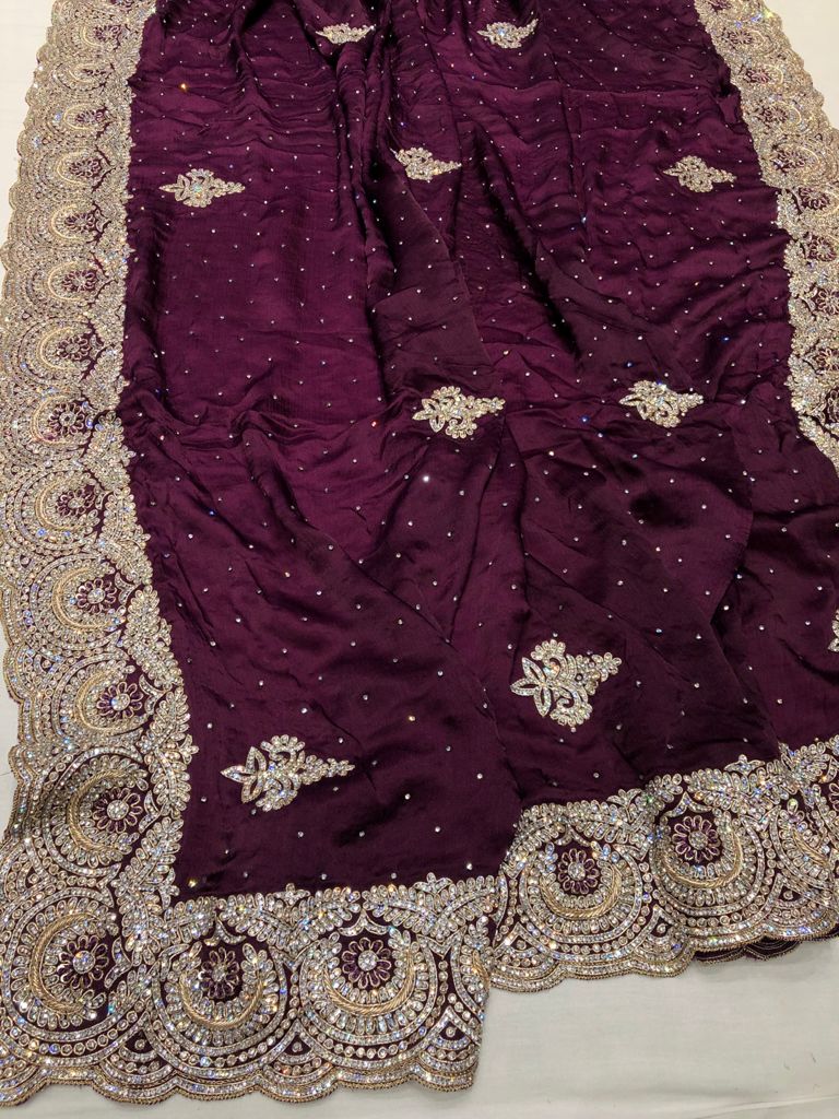 Prapti satin saree - Saffronfashionindia