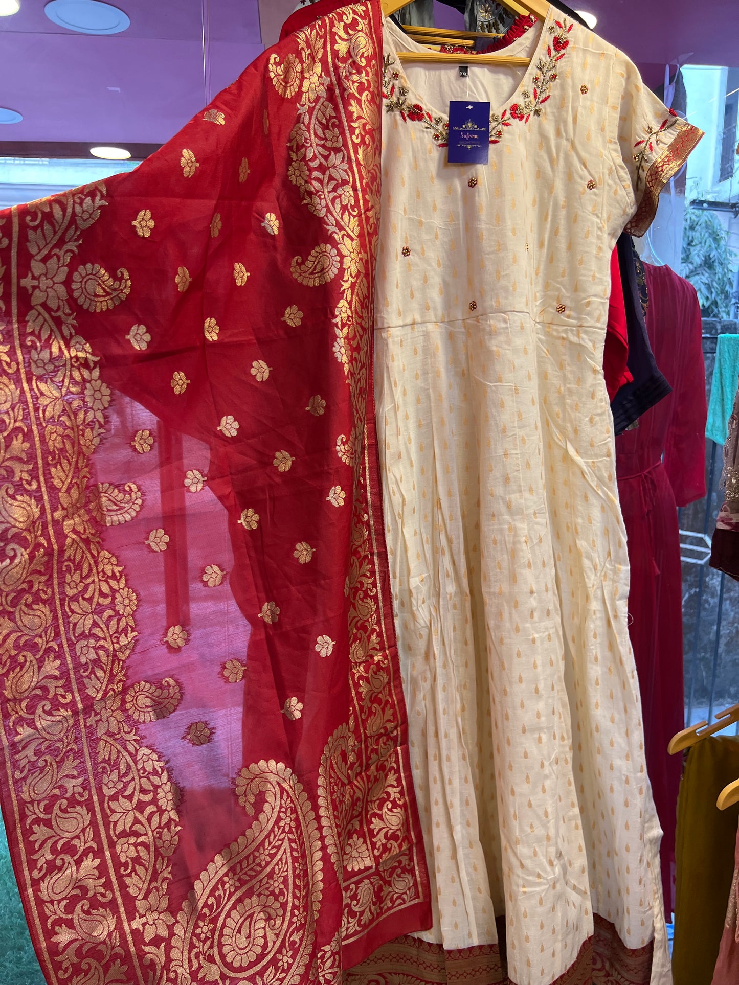 Ranisha Kurti dupatta set - Saffronfashionindia