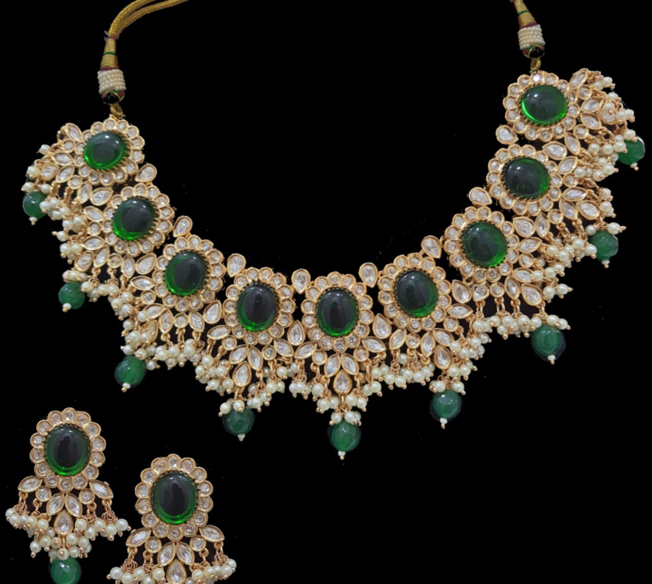 Navsha necklace set - Saffronfashionindia