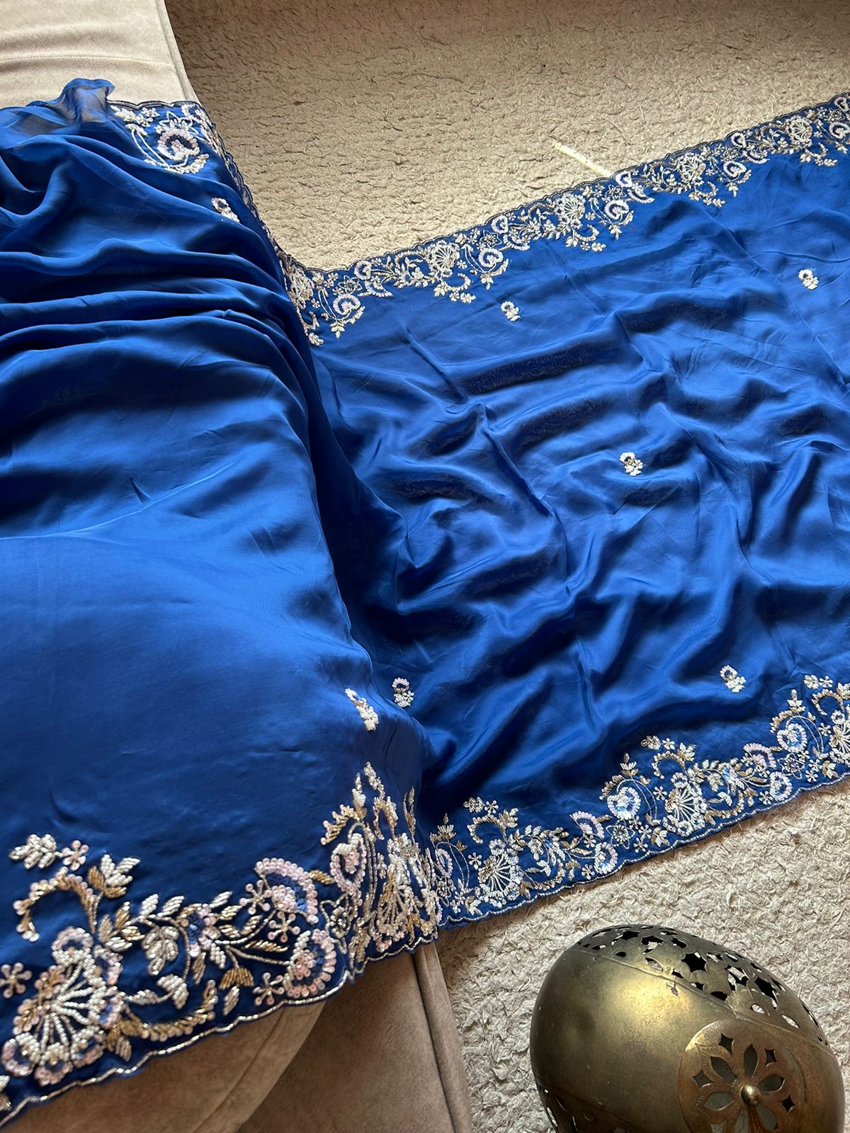 Trending organza silk saree - Saffronfashionindia