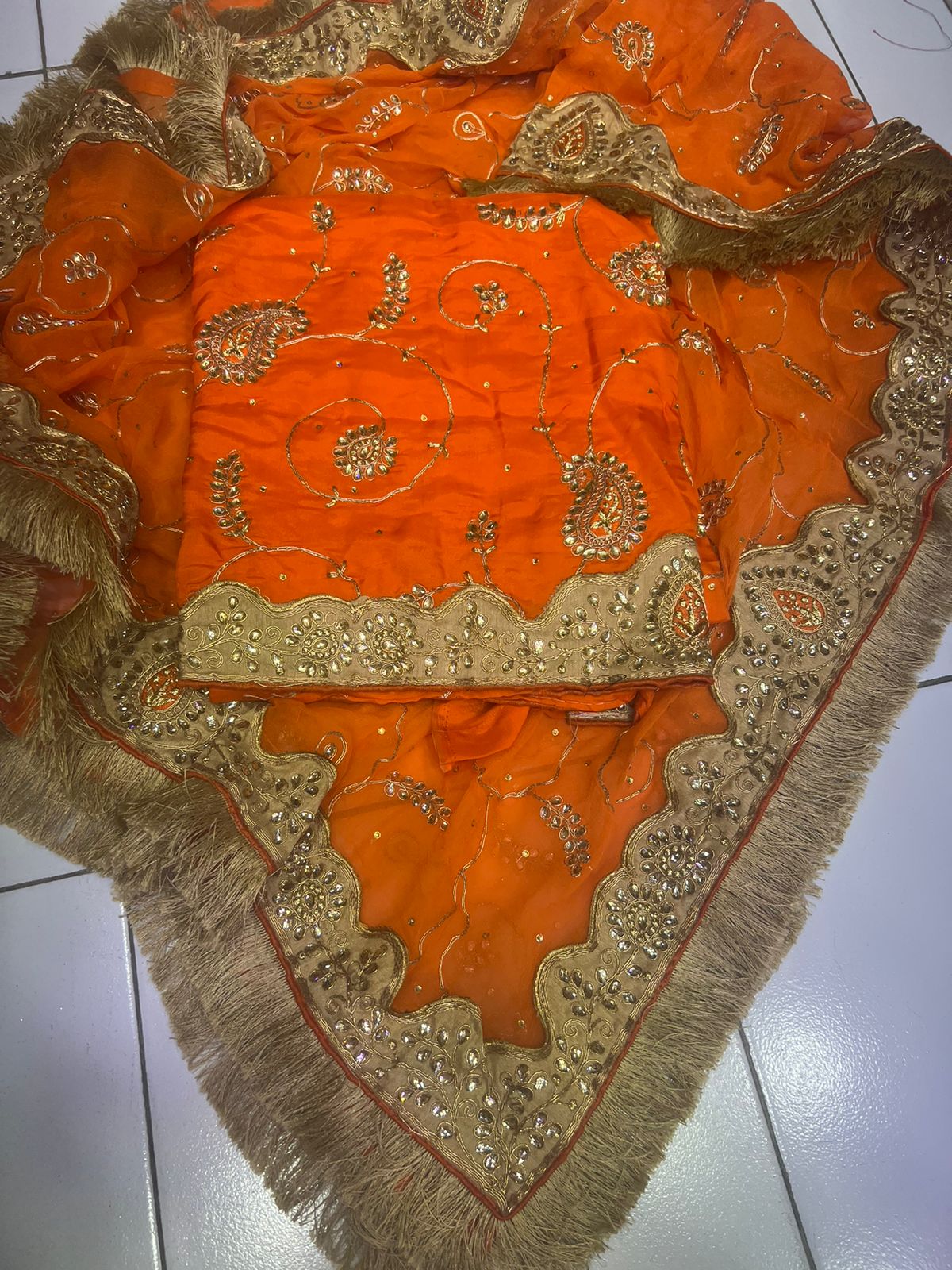 Punisha unstitched salwar suit - Saffronfashionindia