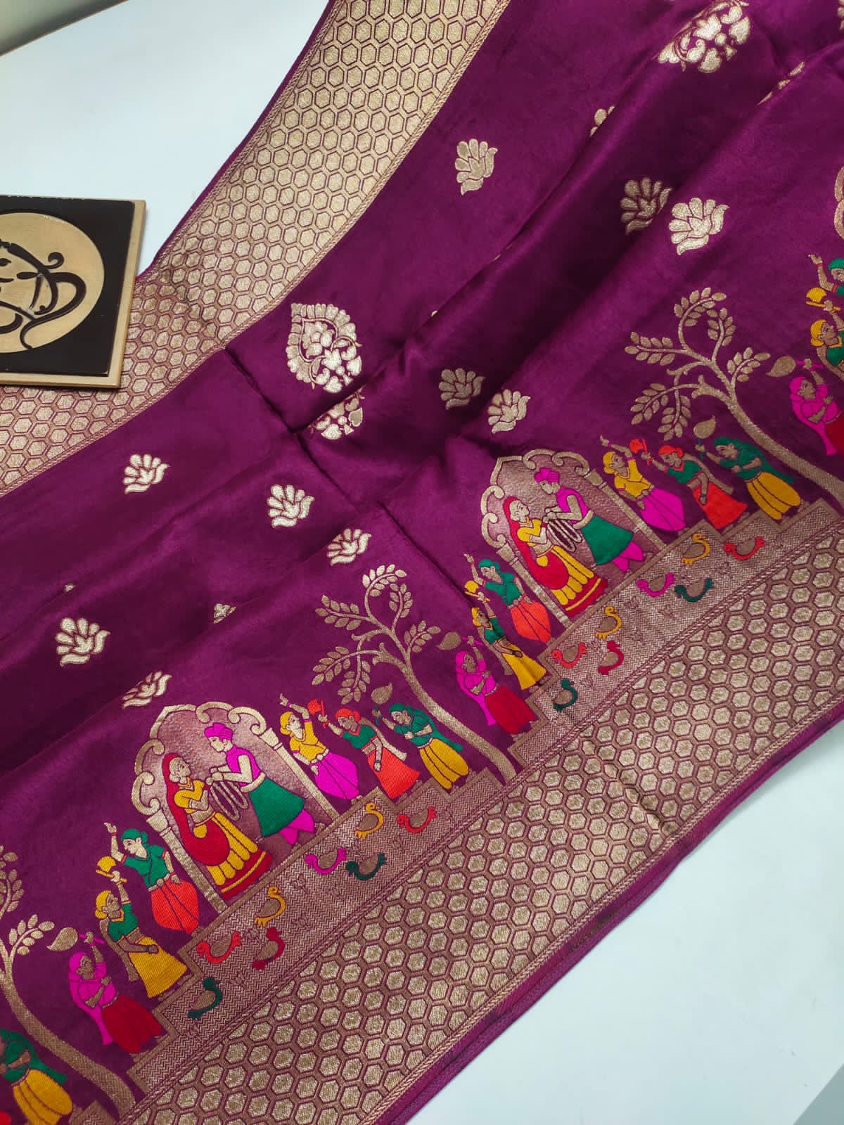 Lavik benaras moonga saree - Saffronfashionindia