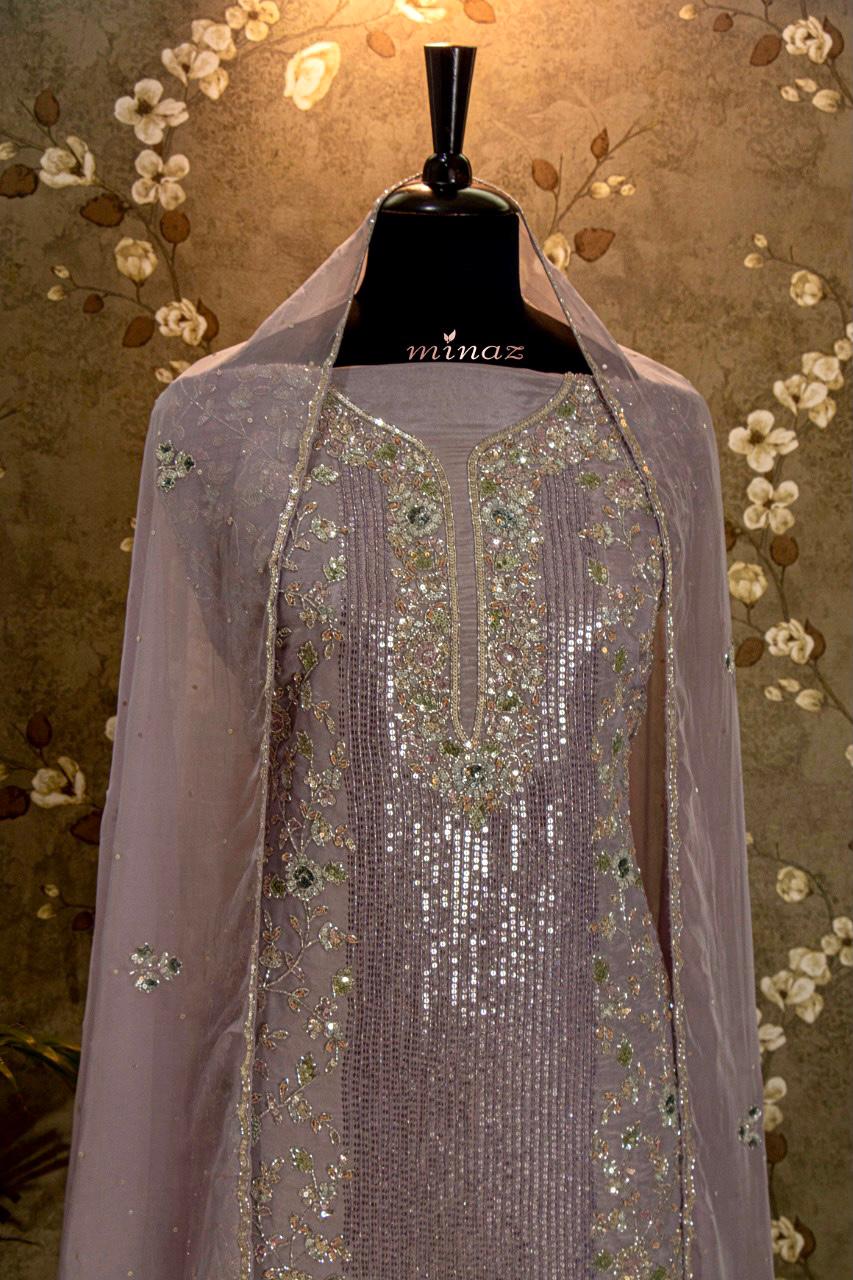 Marie shimmer tissue dress - Saffronfashionindia