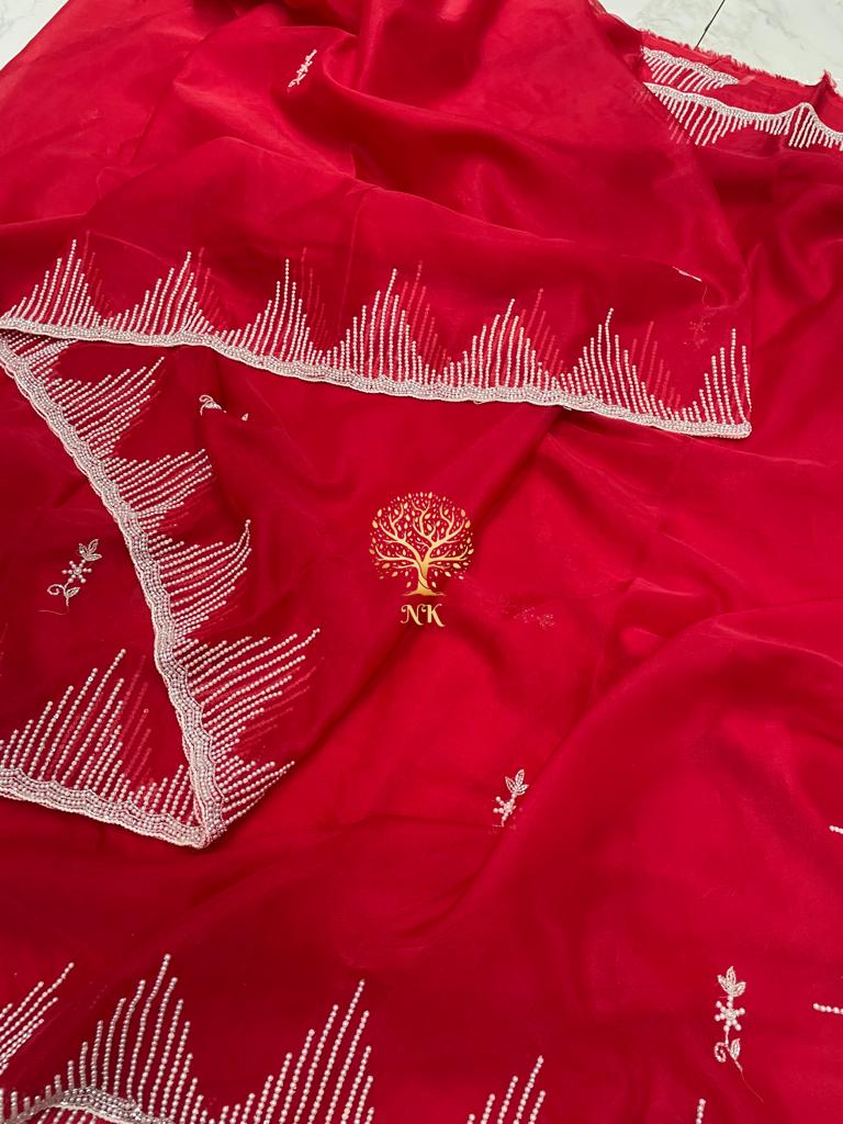 Madhurima soft organza saree - Saffronfashionindia