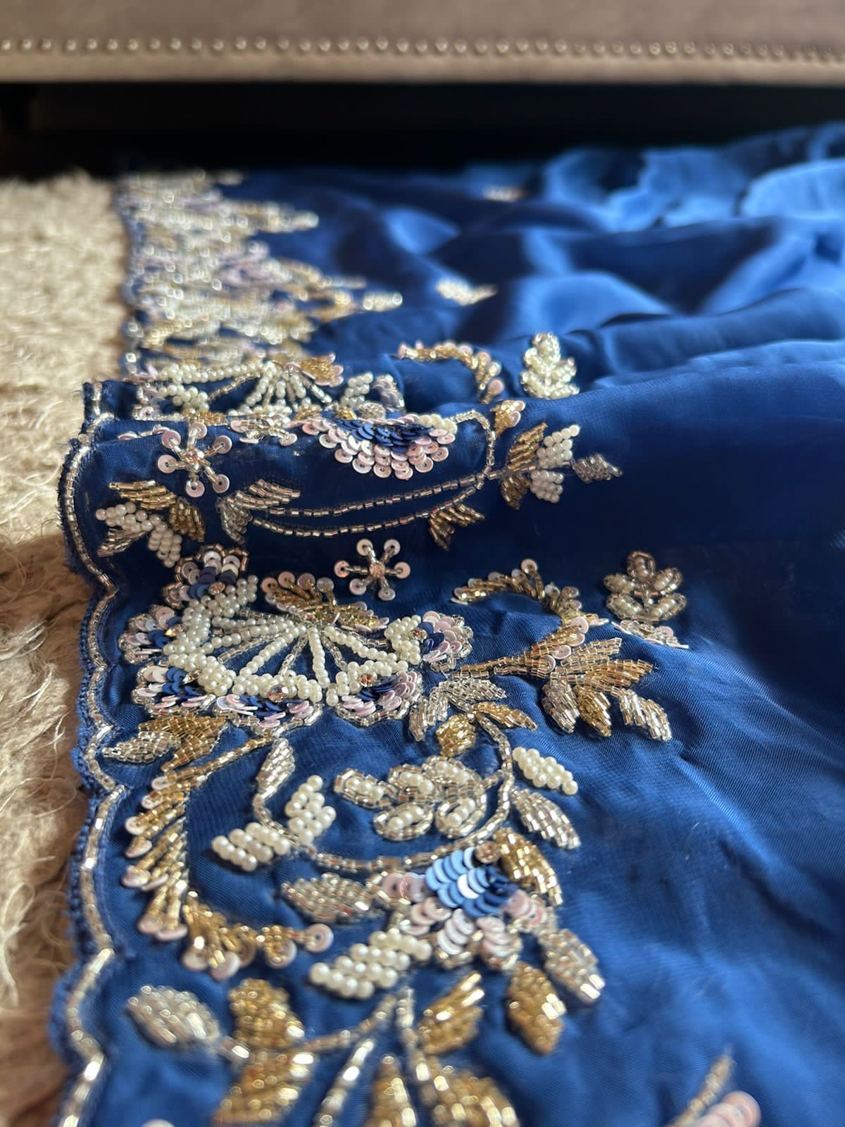 Trending organza silk saree - Saffronfashionindia