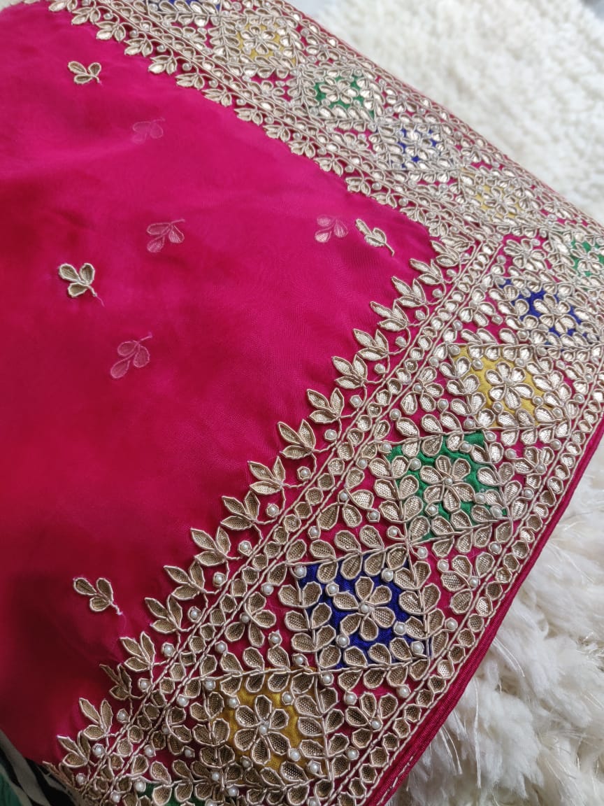 Rani gottapatti saree - Saffronfashionindia