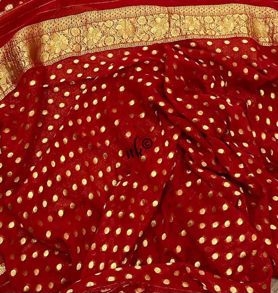 Vanis georgette saree - Saffronfashionindia
