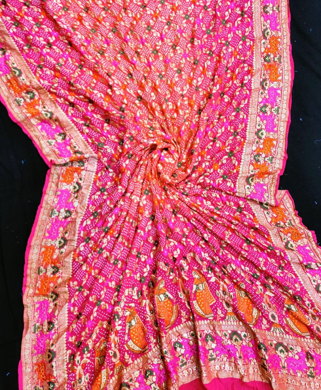 Nishabd handwoven banarsi dupatta - Saffronfashionindia