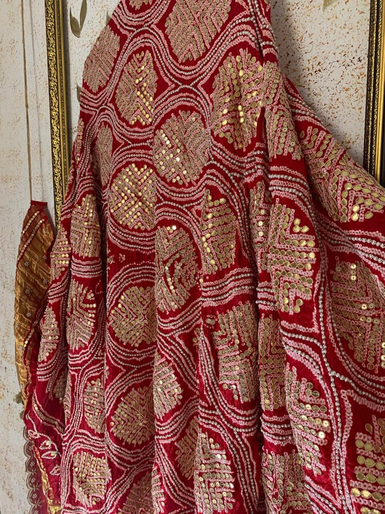 Hishani gajji silk dupatta - Saffronfashionindia