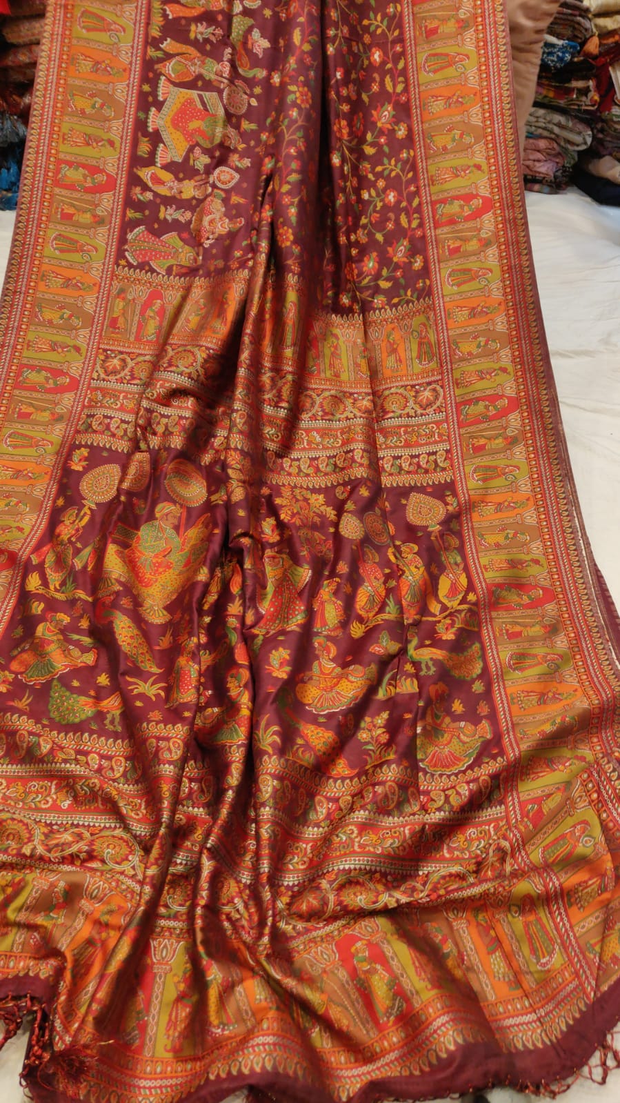 Beautiful woven traditional Kani saree - Saffronfashionindia