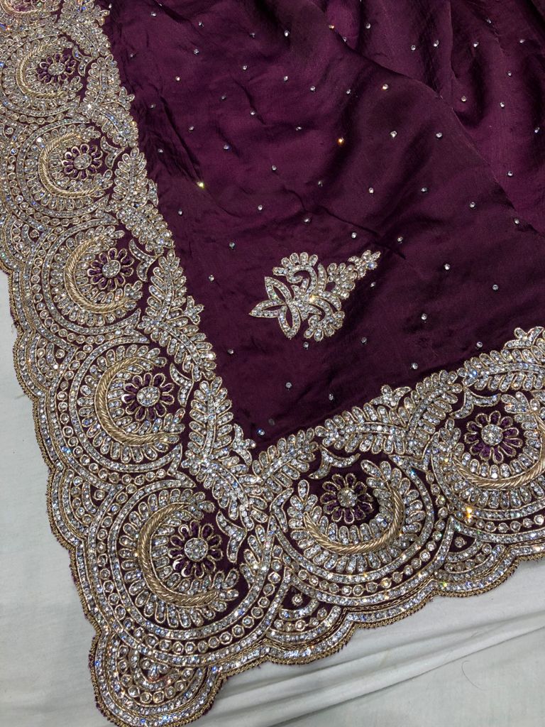 Prapti satin saree - Saffronfashionindia
