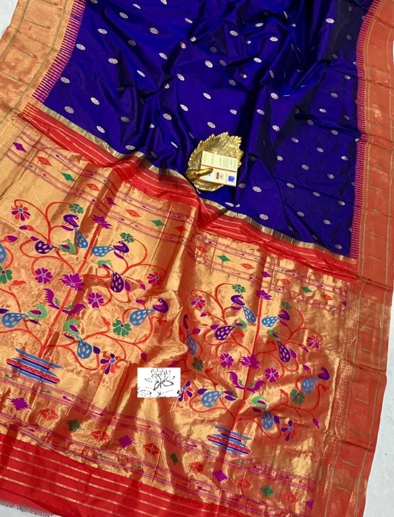Danish Paithani inspired saree - Saffronfashionindia