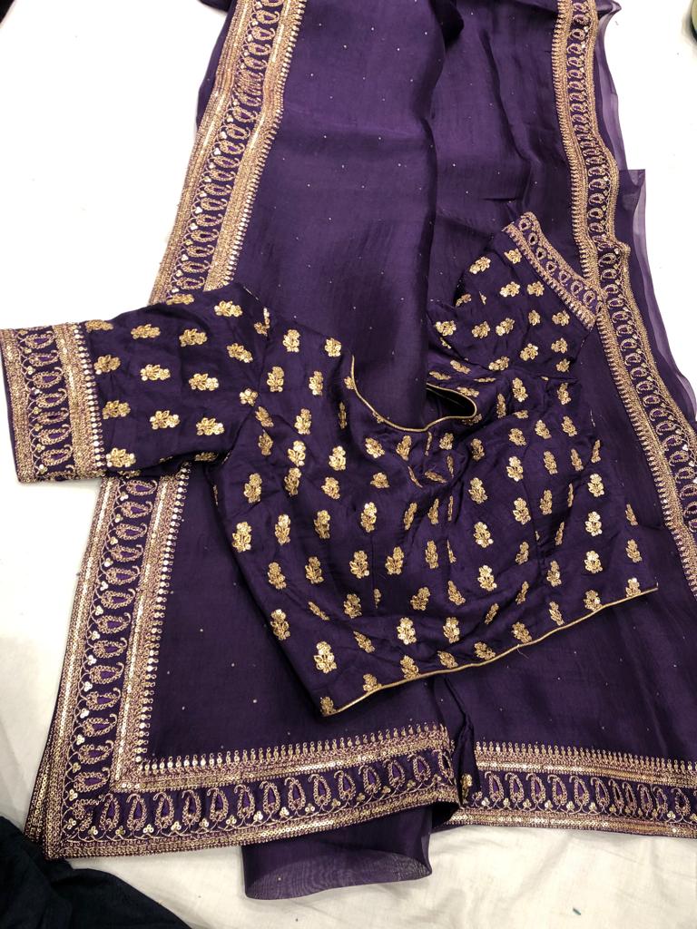 Sabyasachi inspired Mukesh saree - Saffronfashionindia