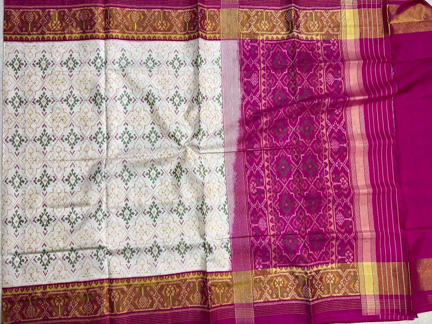 Traditional silk patola saree - Saffronfashionindia