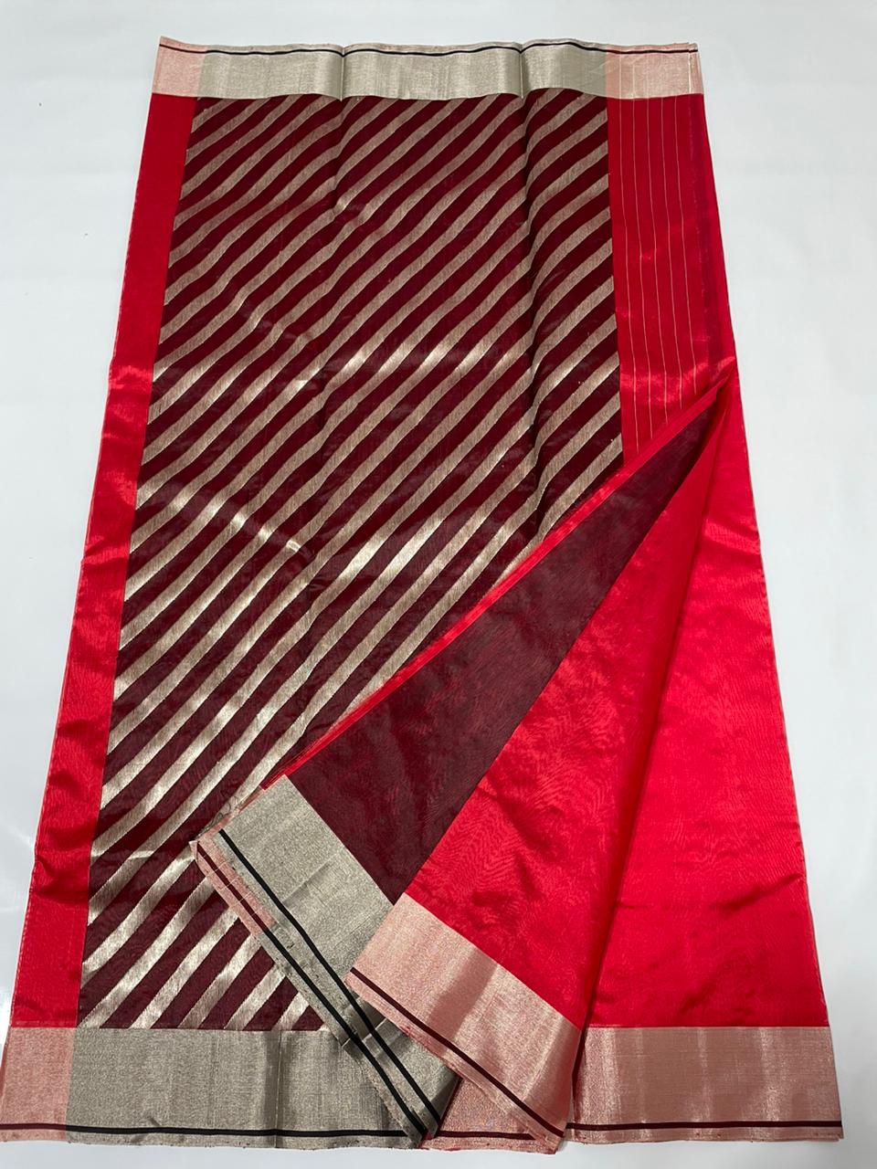 Radhe Chanderi saree - Saffronfashionindia