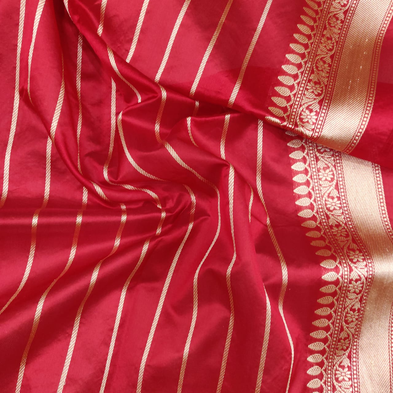 Sona rupa kadwa kora saree - Saffronfashionindia