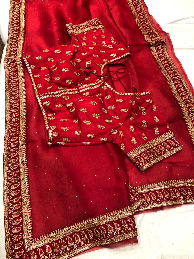 Sabyasachi inspired Mukesh saree - Saffronfashionindia