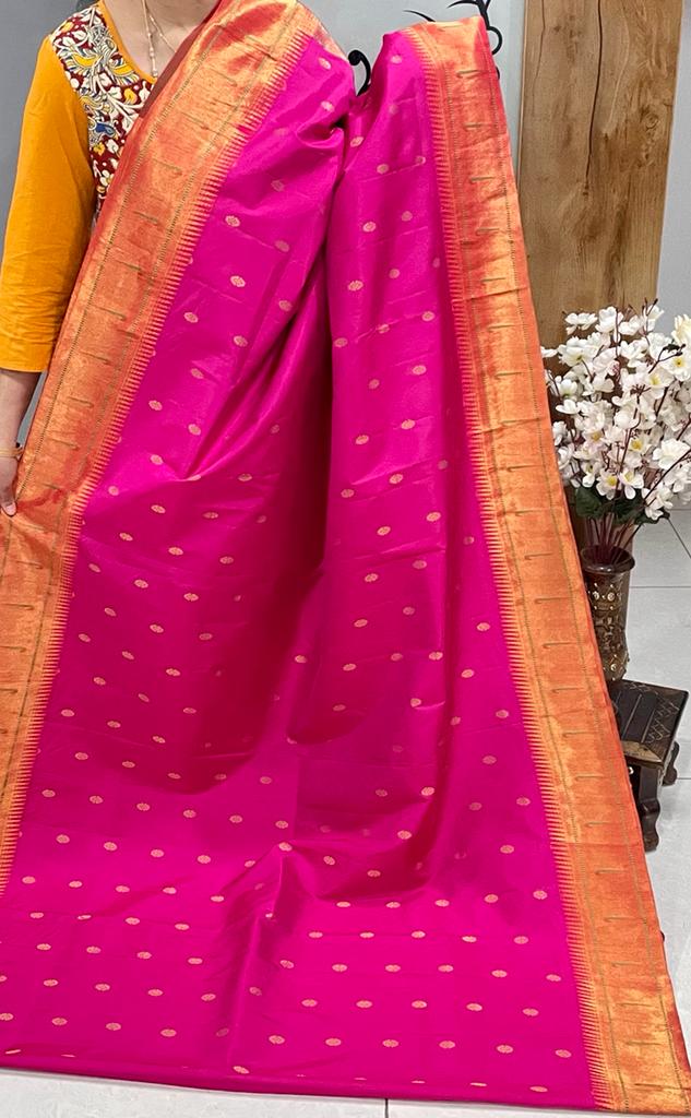 Danish Paithani inspired saree - Saffronfashionindia