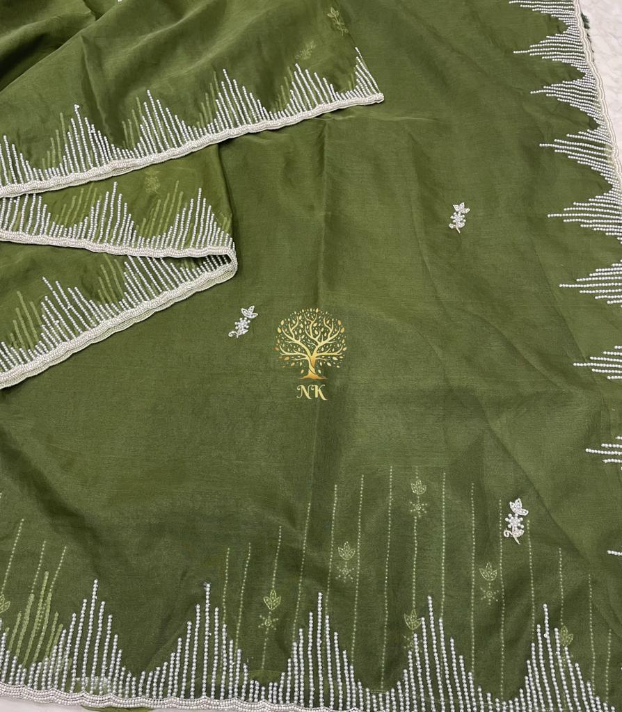 Madhurima soft organza saree - Saffronfashionindia