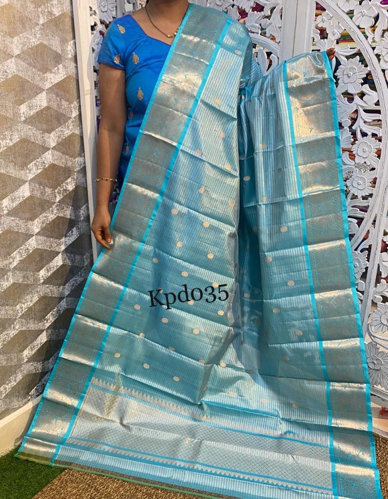 Beautiful kanchi Kanchipuram dupatta - Saffronfashionindia