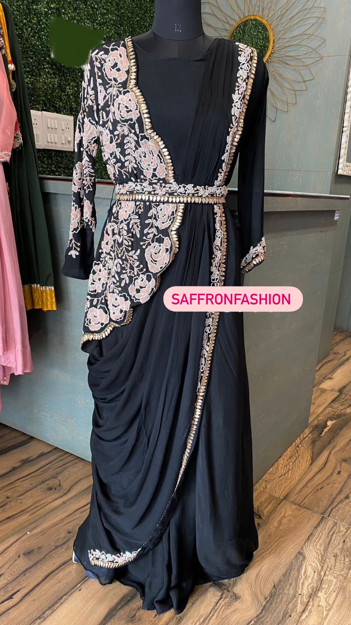 Black beauty dress - Saffronfashionindia