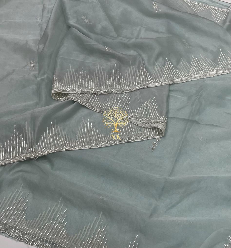 Madhurima soft organza saree - Saffronfashionindia